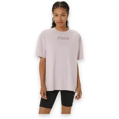 Asics 2032C843 Asics Logo Tee Gül Kurusu Kadın T-Shirt 