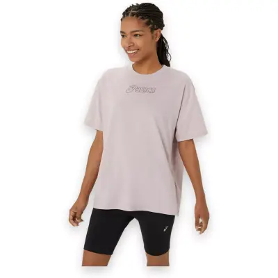 Asics 2032C843 Asics Logo Tee Gül Kurusu Kadın T-Shirt - 2