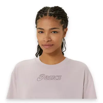 Asics 2032C843 Asics Logo Tee Gül Kurusu Kadın T-Shirt - 4