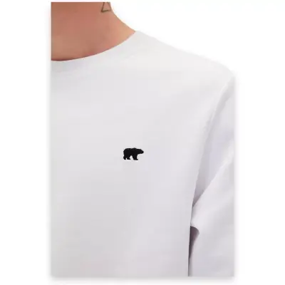 Bad Bear 20.02.12.012 Presage Crewneck Sweat Beyaz Erkek Sweatshirt - 2