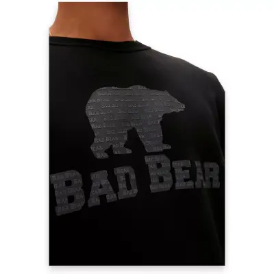 Bad Bear 22.02.12.007 Logo Crewneck Siyah Erkek Sweatshirt - 4