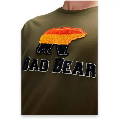 Bad Bear 23.01.07.027 Tripart Haki Unisex T-Shirt - 4