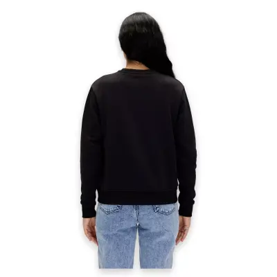 Bad Bear 23.04.12.001 Basic Crewneck Sweat Siyah Kadın Sweatshirt - 5