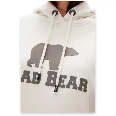 Bad Bear 23.04.12.010 Gwen Hoodie Beyaz Unisex Sweatshirt - 4