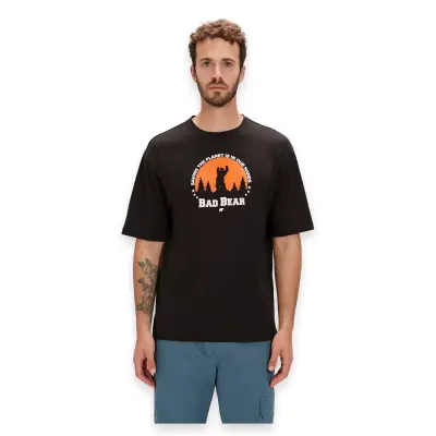 Bad Bear 24.01.07.049 Re-Planet Siyah Unisex T-Shirt - 1