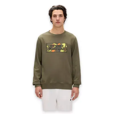 Bad Bear 24.02.12.016 Caen Crewneck Haki Erkek Sweatshirt - 1