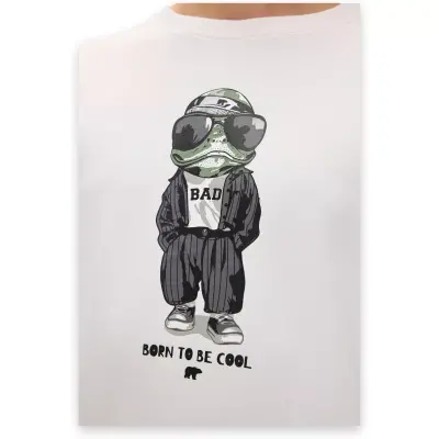 Bad Bear 24.02.12.019 Gator Crewneck Sweat Beyaz Erkek Sweatshirt - 3