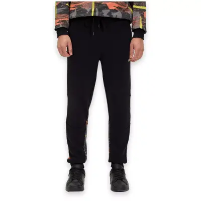 Bad Bear 24.02.14.004 Flame Sweatpants Siyah Erkek Eşofman Altı - 1