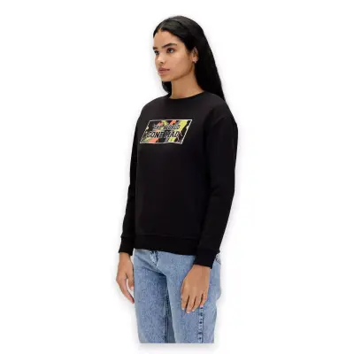 Bad Bear 24.04.12.002 Re-Carina Crewneck Siyah Unisex Sweatshirt - 2