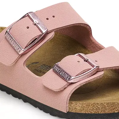 Birkenstock Arizona Bf Çift Toka Pembe Kız Çocuk Terlik - 4