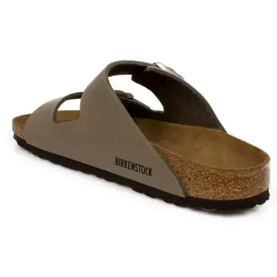 Birkenstock Arizona Bs Gri Çift Toka Erkek Terlik - 4