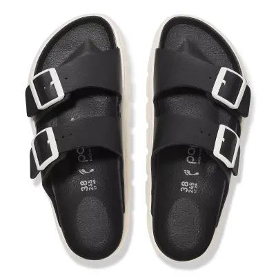 Birkenstock Arizona Chunky Bf Siyah-Beyaz Kadın Terlik - 3