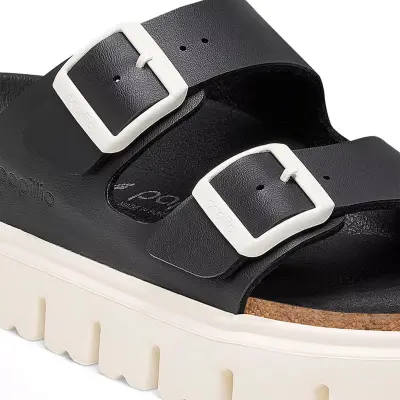 Birkenstock Arizona Chunky Bf Siyah-Beyaz Kadın Terlik - 4