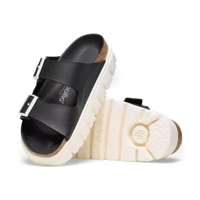 Birkenstock Arizona Chunky Bf Siyah-Beyaz Kadın Terlik - 5