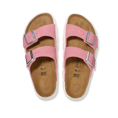 Birkenstock Arizona Chunky Vl Pembe-Beyaz Kadın Terlik - 3