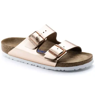 Birkenstock Arizona Sfb Nl Metallic Bronz Kadın Terlik - 1