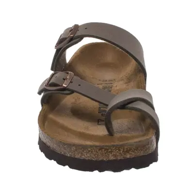 Birkenstock Mayari Parmak Arasi Kahverengi Nubuk Kadın Terlik - 3