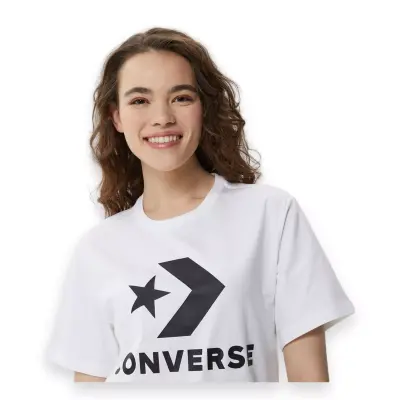 Converse 10025458 Go-To Star Standard Beyaz Unisex T-Shirt - 2