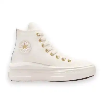 Converse A08384C Ctas Move Hi Egret/Metallic Light Gold Sneakers Beyaz Unisex Ayakkabı - 2