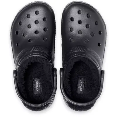 Crocs 203591Z Classic Lined Clog Siyah Kadın Terlik - 3