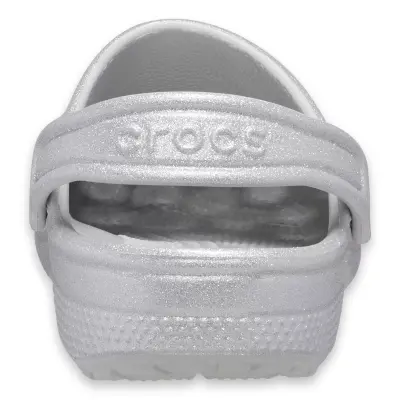 Crocs 206993 Classic Glitter Clog K Gümüş Çocuk Terlik - 4