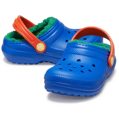 Crocs 207009 Classic Lined Clog T Mavi Çocuk Terlik - 4