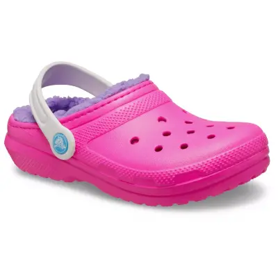 Crocs 207009 Classic Lined Clog T Pembe Çocuk Terlik - 1