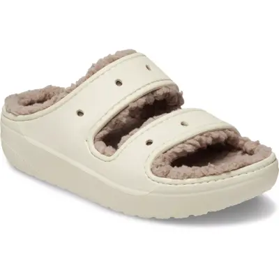 Crocs 207446 Classic Cozzzy Sandal Krem Unisex Terlik 