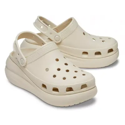 Crocs 207521 G Classic Crush Clog Krem Unisex Terlik - 4