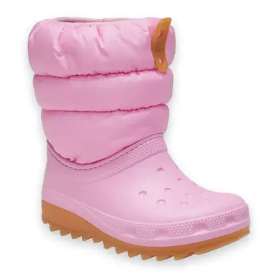 Crocs 207683 Classic Neo Puff Boot T Pembe Çocuk Bot 