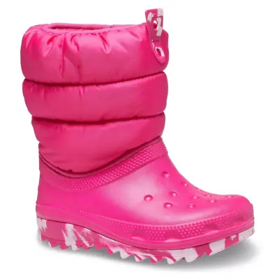 Crocs 207683 Classic Neo Puff Boot T Pembe Çocuk Bot - 1