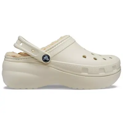 Crocs 207938 Classic Platform Lined Clog W Krem Kadın Terlik - 2