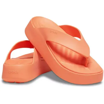 Crocs 209410 Getaway Platform Flip Turuncu Kadın Terlik - 4