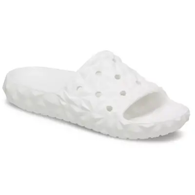 Crocs 209608 Classic Geometric Slide V2 Beyaz Unisex Terlik - 1