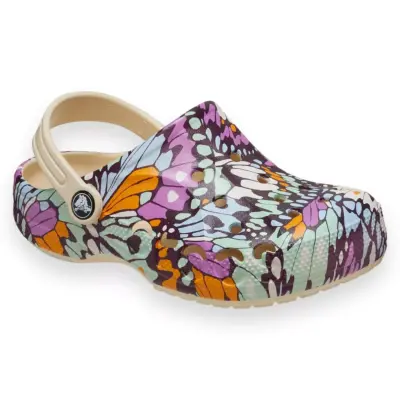 Crocs 209728 Baya Seasonal Printed Cg K Kırık Beyaz Çocuk Terlik 