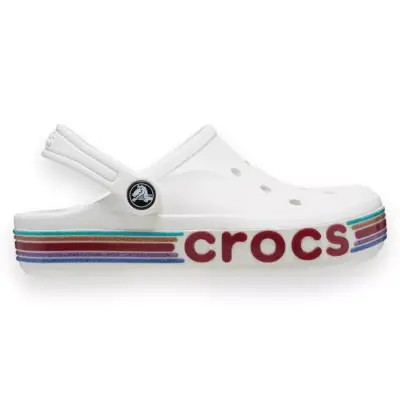 Crocs 209730 Bayaband Rainbow Glitter Clg K Beyaz Çocuk Terlik - 2