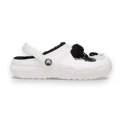 Crocs 210400 Classic Lined Iam Pandabearcgk Beyaz-Siyah Kadın Terlik - 2