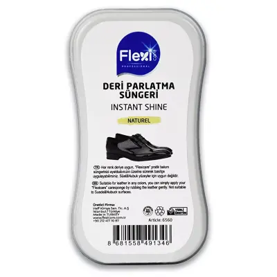 Flexi Care 3 Adet Renksiz Deri Parlatıcı Sünger - 3