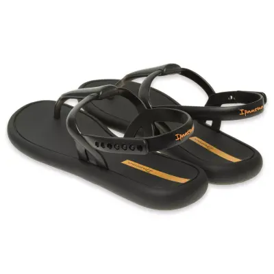 Ipanema 83509Z Glossy Vegan Siyah Kadın Sandalet - 4