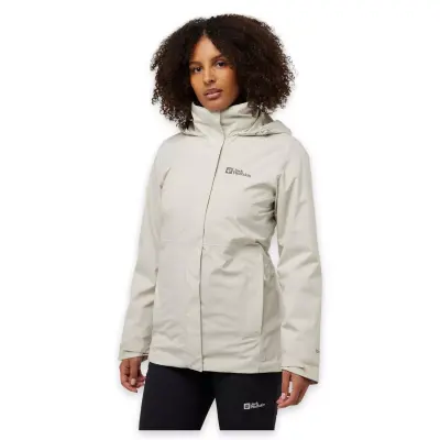 Jack Wolfskin A60333 Rotwand 3In1 Jkt W Açık Yeşil Kadın Mont - 1