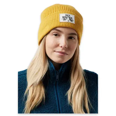 Jack Wolfskin A61610 Badge Beanie Bere Sarı Unisex Bere - 3