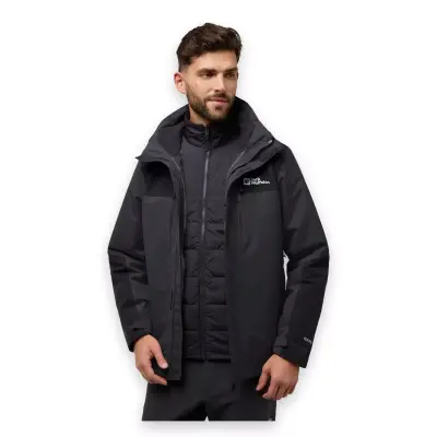 Jack Wolfskin A61858 Jasper 3In1 Jkt M Antrasit Erkek Mont - 1