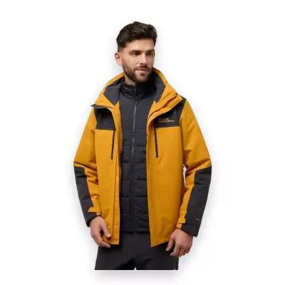 Jack Wolfskin A61858 Jasper 3In1 Jkt M Turuncu Erkek Mont 