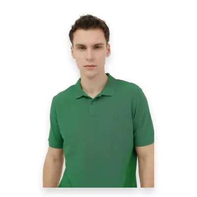 Lumberjack Ct953 101079283 Basic Polo Yeşil Erkek T-Shirt - 2