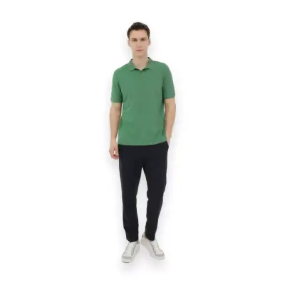 Lumberjack Ct953 101079283 Basic Polo Yeşil Erkek T-Shirt - 4