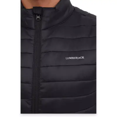 Lumberjack Starvest Waterrepellent Şişme Yelek Siyah Erkek Yelek - 4