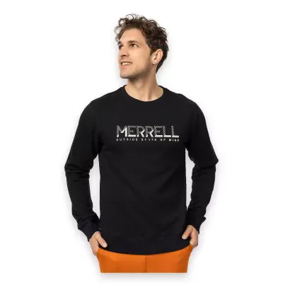 Merrell M25Smithm Outdoot Sweat Siyah Erkek Sweatshirt - 5