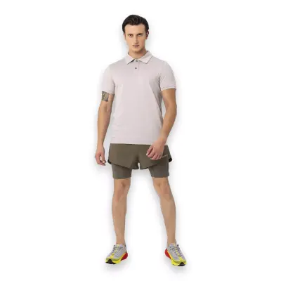 Merrell Pro Polo Yaka Kısa Kollu Açık Gri Erkek T-Shirt 