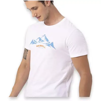 Merrell Taurus M Kısa Kollu Beyaz Erkek T-Shirt - 4