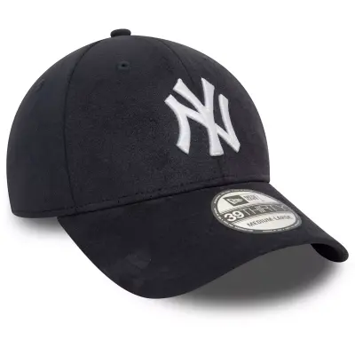 New Era Faux Suede 39Thirty Neyyan Cap Lacivert Unisex Şapka - 3